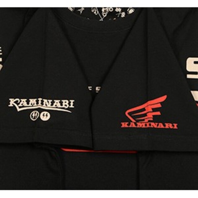 TEDMAN(テッドマン)のカミナリモータース/CBX400F/Tシャツ/ブラック/KMT-220/エフ商会 メンズのトップス(Tシャツ/カットソー(半袖/袖なし))の商品写真