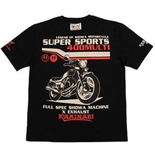 テッドマン(TEDMAN)のカミナリモータース/CBX400F/Tシャツ/ブラック/KMT-220/エフ商会(Tシャツ/カットソー(半袖/袖なし))