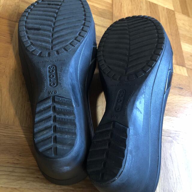 crocs(クロックス)のクロックス  サンダル　黒　W8 レディースの靴/シューズ(サンダル)の商品写真