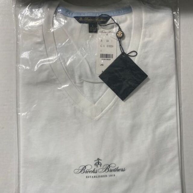 Brooks Brothers(ブルックスブラザース)の【新品】ブルックスブラザーズ スーピマコットン VネックＴシャツ 米国版 メンズのトップス(Tシャツ/カットソー(半袖/袖なし))の商品写真