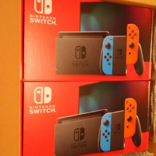 ニンテンドースイッチ 新品 本体 ネオン 2台