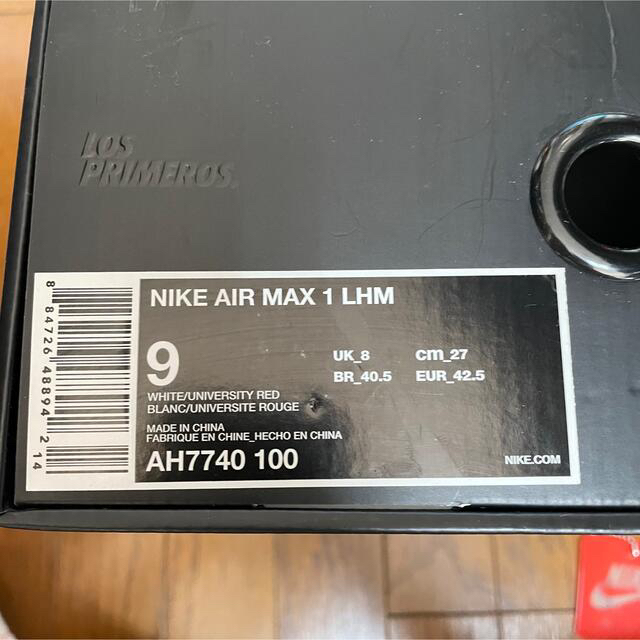 NIKE(ナイキ)の送料込み 27 WASAFU エアマックス 1 LHM AH7740-100 メンズの靴/シューズ(スニーカー)の商品写真