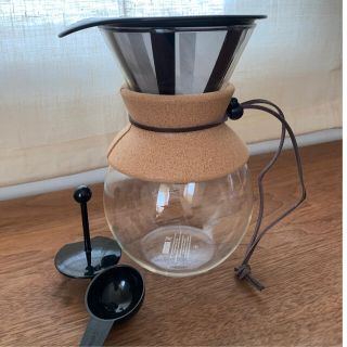 ボダム(bodum)のbodum プアオーバー　ステンレスフィルター付コーヒーメーカー(調理道具/製菓道具)