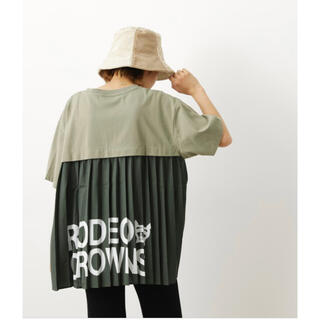 ロデオクラウンズワイドボウル(RODEO CROWNS WIDE BOWL)の♥️web限定RODEO CROWNSバックプリーツトップスWL♥️(Tシャツ(半袖/袖なし))