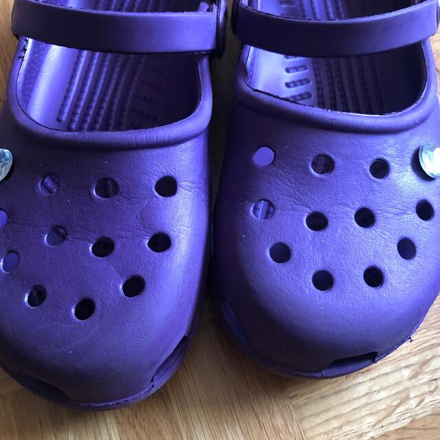 crocs(クロックス)のクロックス  メリージェーン　紫　W8 レディースの靴/シューズ(サンダル)の商品写真