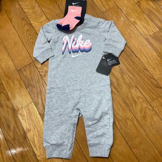 ナイキ(NIKE)の【新品未使用】NIKE baby セット　カバーオールロンパース(カバーオール)