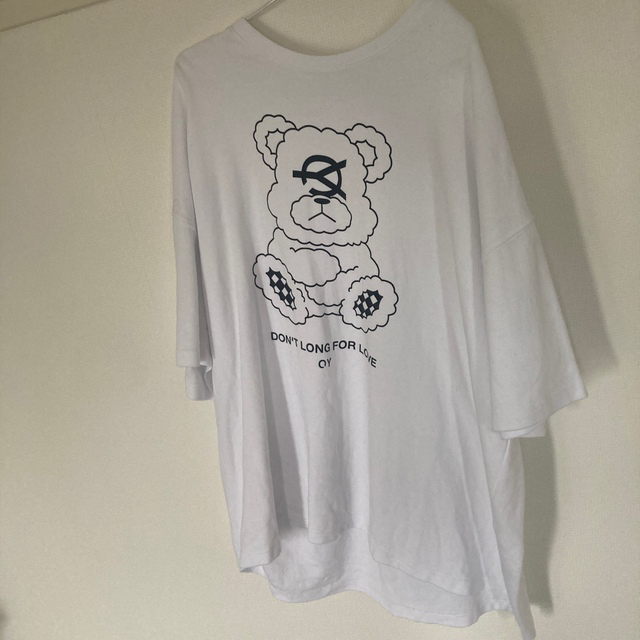 OY/オーワイ　ホワイト ODOLLY T/オードリープリント半袖くまTシャツ