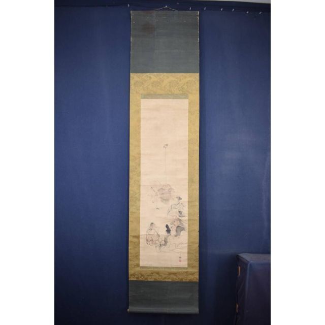 真作】古市金峨/七福神之図/掛軸☆宝船☆Z-475の通販 by 掛軸 真作】古市金峨/七福神之図/掛軸☆宝船☆Z-475の通販 by 掛軸