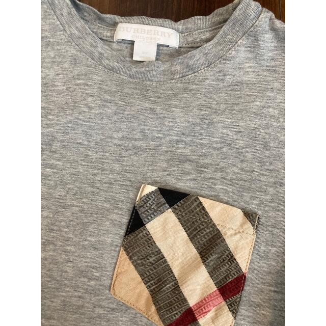 BURBERRY(バーバリー)のBurberry キッズ　Tシャツ　104cm グレー キッズ/ベビー/マタニティのキッズ服男の子用(90cm~)(Tシャツ/カットソー)の商品写真