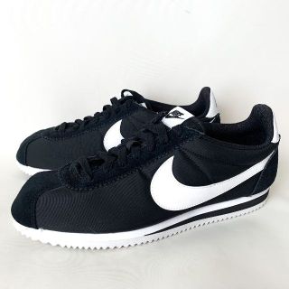 807472-011 NIKE CORTEZ NYLON 黒白 27cm