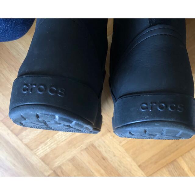 crocs(クロックス)のクロックス  冬用長靴　黒　W8  24位 レディースの靴/シューズ(レインブーツ/長靴)の商品写真