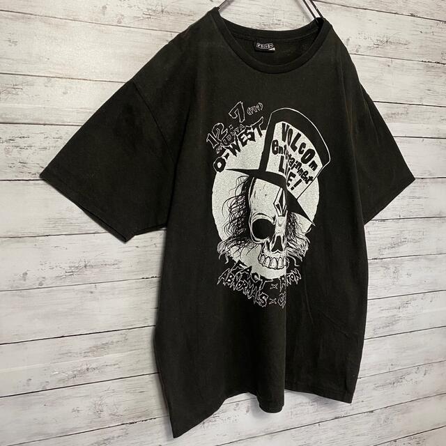 volcom(ボルコム)の【希少デザイン】ボルコム☆スカルロゴプリントブラックTシャツ メンズのトップス(Tシャツ/カットソー(半袖/袖なし))の商品写真