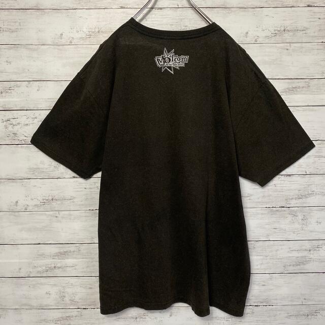 volcom(ボルコム)の【希少デザイン】ボルコム☆スカルロゴプリントブラックTシャツ メンズのトップス(Tシャツ/カットソー(半袖/袖なし))の商品写真