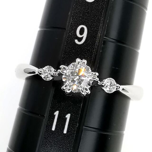 Pt さくらダイヤモンド リング 0.203ct D VS1 Pt さくらダイヤモンド リング 0.203ct D VS1