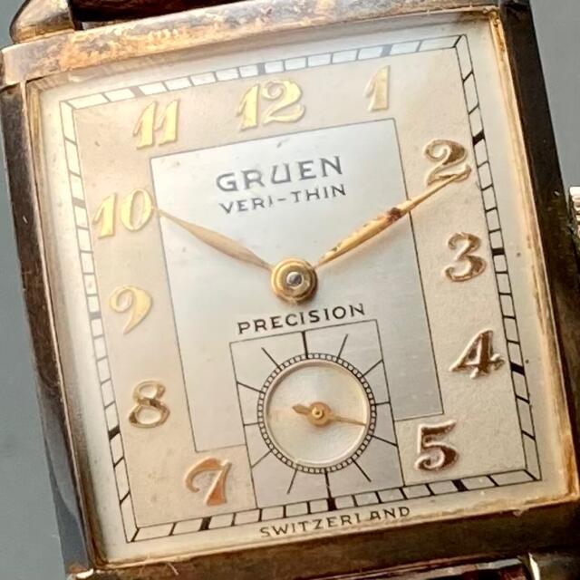 格安大特価 グリュエン アンティーク 腕時計 1940年代 手巻き メンズの通販 by 骨董のかしち｜ラクマ 新品送料無料
