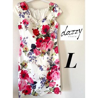 デイジーストア(dazzy store)の1回短時間の使用✨  デイジーストア  キャバドレス  花柄 フラワー (ミニドレス)