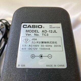 カシオ(CASIO)の美品 送料無料 ACアダプター カシオ AD 12JLTC3 CASIO 純正(電子ピアノ)