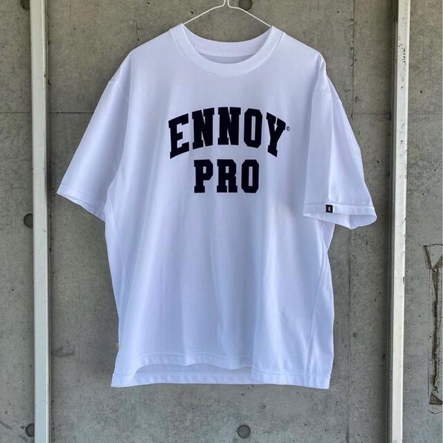 ENNOY 20ss カレッジロゴ フロッキープリントT XL