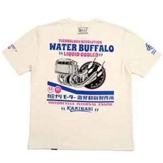 テッドマン(TEDMAN)のカミナリモータース/ウォーターバッファロー/Tシャツ/ホワイト/KMT-222(Tシャツ/カットソー(半袖/袖なし))