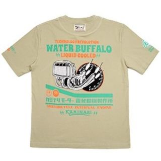 テッドマン(TEDMAN)のカミナリモータース/ウォーターバッファロー/Tシャツ/ベージュ/KMT-222(Tシャツ/カットソー(半袖/袖なし))