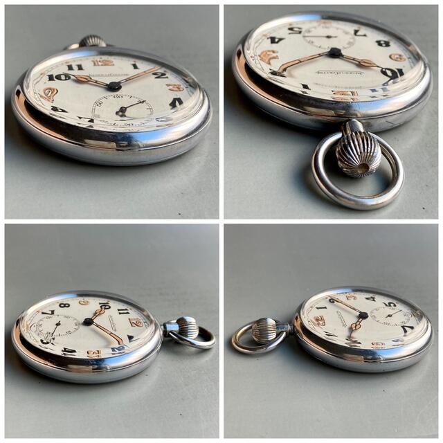 Jaeger-LeCoultre(ジャガールクルト)の【動作良好】ジャガールクルト ミリタリー 懐中時計 1940年代 アンティーク メンズの時計(その他)の商品写真