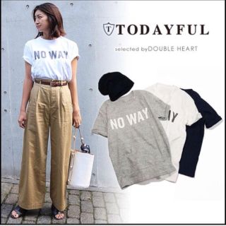 トゥデイフル(TODAYFUL)のTODAYFUL NO WAY Tシャツ(Tシャツ(半袖/袖なし))