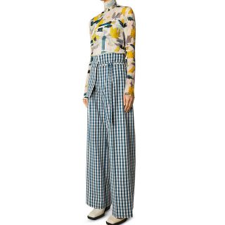 ルシェルブルー(LE CIEL BLEU)のle ciel bleu Gingham Pocket Belt Pants(カジュアルパンツ)