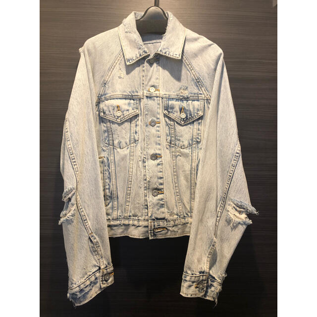 moussy(マウジー)の MOUSSY BLEACH DENIM JACKET レディースのジャケット/アウター(Gジャン/デニムジャケット)の商品写真