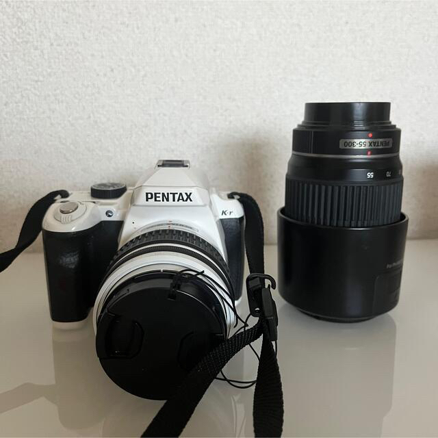 値下げ】ミラーレスPENTAX K-R Wズームキット WHITE/BLACK スマホ/家電