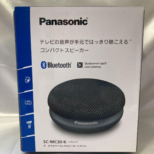 9978円 【メーカー直送】 パナソニック ポータブルワイヤレススピーカー ブラック SC-MC30-K