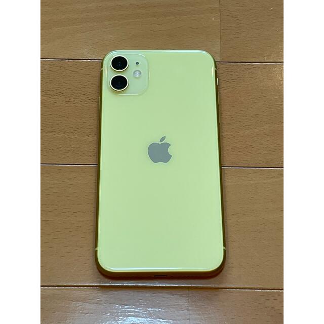 スマートフォン本体Apple iPhone11 64GB 黄色 SIMフリー