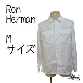 ロンハーマン(Ron Herman)のロンハーマン Ron Herman M 長袖 シャツ ホワイト 白 Yシャツ(シャツ)
