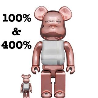 メディコムトイ(MEDICOM TOY)のBE@RBRICK PINK GOLD CHROME100％ & 400% (フィギュア)