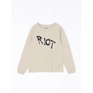 ファセッタズム(FACETASM)のRIOT ファセッタズム ライオット ロゴ Tシャツ グレージュ　XL(Tシャツ/カットソー(七分/長袖))