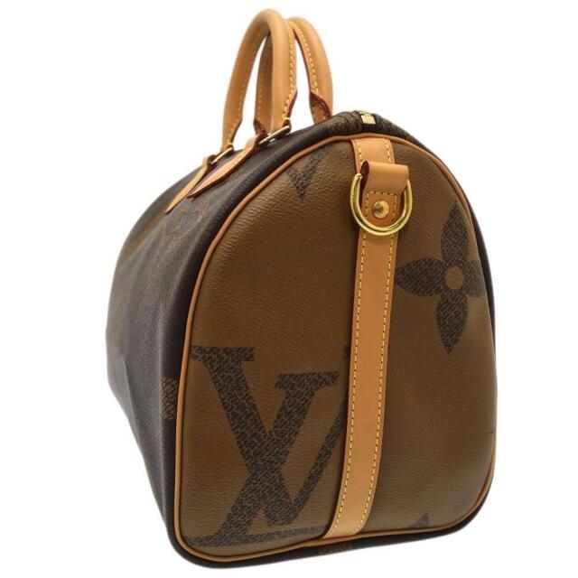 ルイ・ヴィトン LOUIS VUITTON スピーディバンドリエール30 M44602 ハンドバッグ モノグラムジャイアント リバース ブラウン / 250879