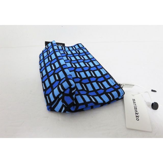 marimekko(マリメッコ)の新品 marimekko ポーチ Harri Koskinen デザイン ブルー レディースのファッション小物(ポーチ)の商品写真