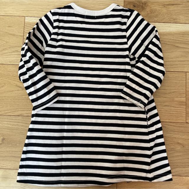 MARKEY'S(マーキーズ)のマーキーズ LSPボーダー ワンピース チュニック 110 キッズ/ベビー/マタニティのキッズ服女の子用(90cm~)(ワンピース)の商品写真