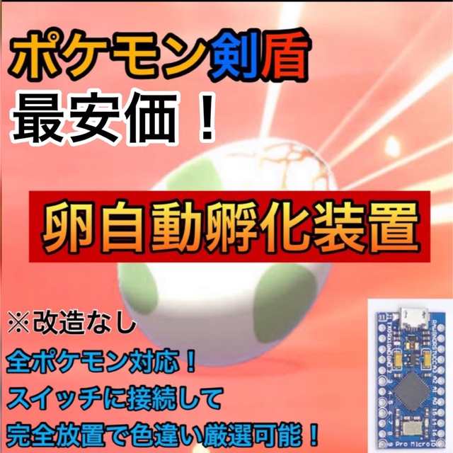 Nintendo Switch 完全自動 ポケモン 剣盾 ソードシールドタマゴ自動孵化装置の通販 By どうも ニンテンドースイッチならラクマ