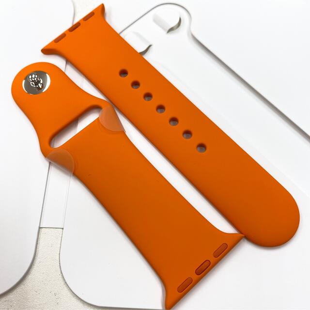 Apple Watch(アップルウォッチ)のアップルウォッチ エルメス スポーツバンド 38mm Apple Watch メンズの時計(ラバーベルト)の商品写真