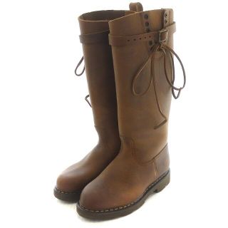 パラブーツ(Paraboot)のパラブーツ SULTAN ロングブーツ フラット レースアップ 37 24 茶(ブーツ)