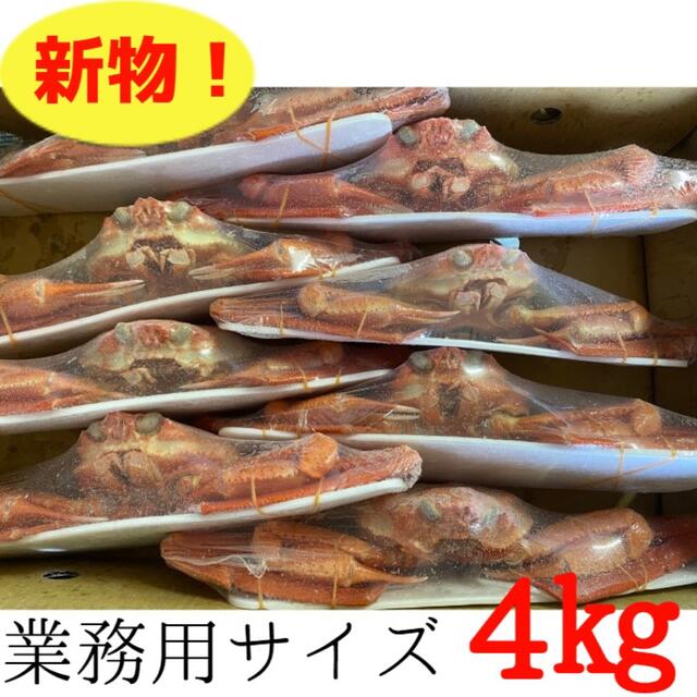 ズワイガニ　ボイル　メガ盛り！】紅ズワイ蟹　姿　冷凍　4kg　業務用サイズ　魚介