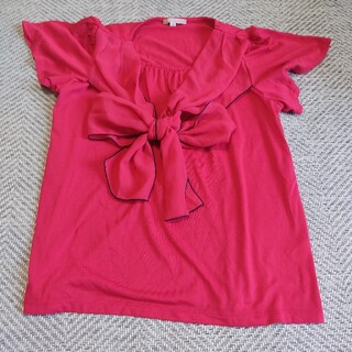 ギャップ(GAP)のGAP　Lsize　2way カットソー赤(Tシャツ(半袖/袖なし))