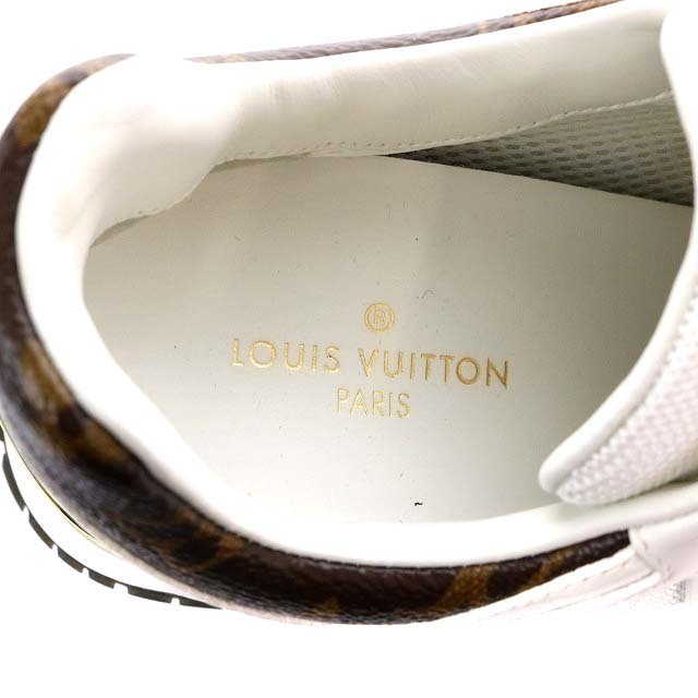 LOUIS VUITTON(ルイヴィトン)のルイヴィトン スニーカー シューズ 34 21.5cm 白 茶 1A4XNL レディースの靴/シューズ(スニーカー)の商品写真
