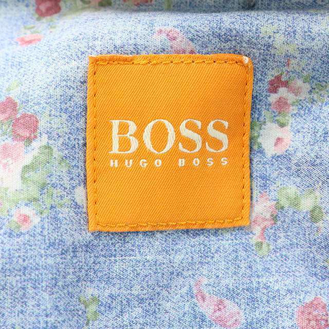 ヒューゴボス HUGO BOSS カジュアルシャツ コットン 花柄 長袖