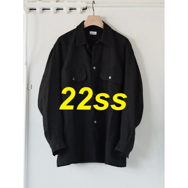 COMOLI リネン C.P.Oシャツ 22SS ネイビー 46 | www.ofa.sg