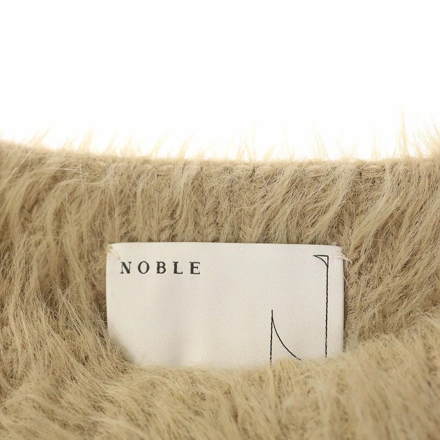 Noble(ノーブル)のノーブル 20AW ニット セーター ファーパッチワーク 切替 長袖 レディースのトップス(ニット/セーター)の商品写真