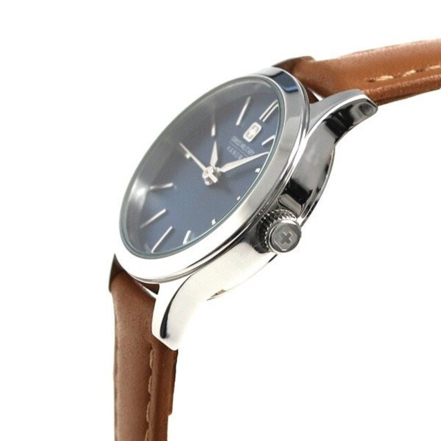 SWISS MILITARY(スイスミリタリー)の【新品未使用】 SWISS MILITARY 時計 ブラウンベルト ブルー レディースのファッション小物(腕時計)の商品写真
