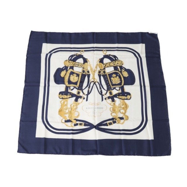されていま Hermes - エルメス カレ90 スカーフ ブルー HERMES BRIDES