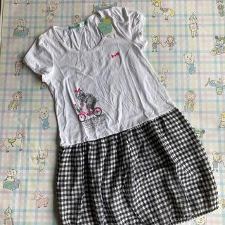 フランシュリッペ(franche lippee)の【新品】franche lippee ママチャリ コンビ ワンピース(ひざ丈ワンピース)