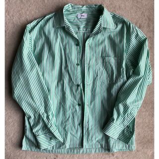 アレッジ(ALLEGE)のAllege 22ss Stripe Shirts green(シャツ)